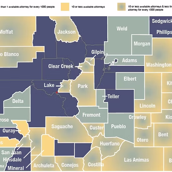 Colorado county lines and names